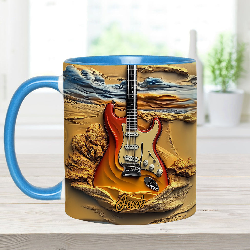 Love Guitar - Personalized Guitar Accent Mug