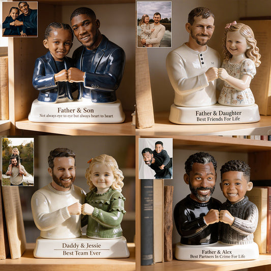 Eternal Bond - Personalized Father Custom Shaped Acrylic Plaque