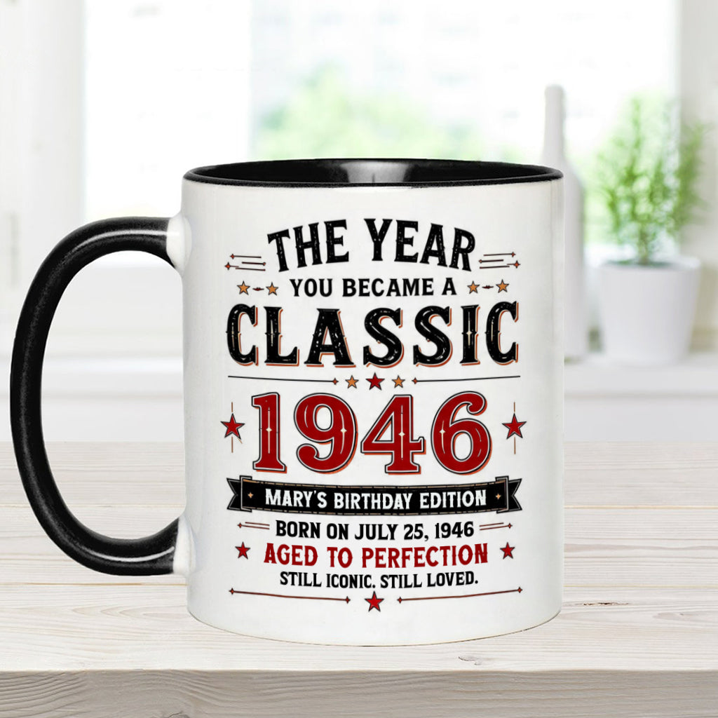 Birthday Gift - Personalized Birthday Accent Mug