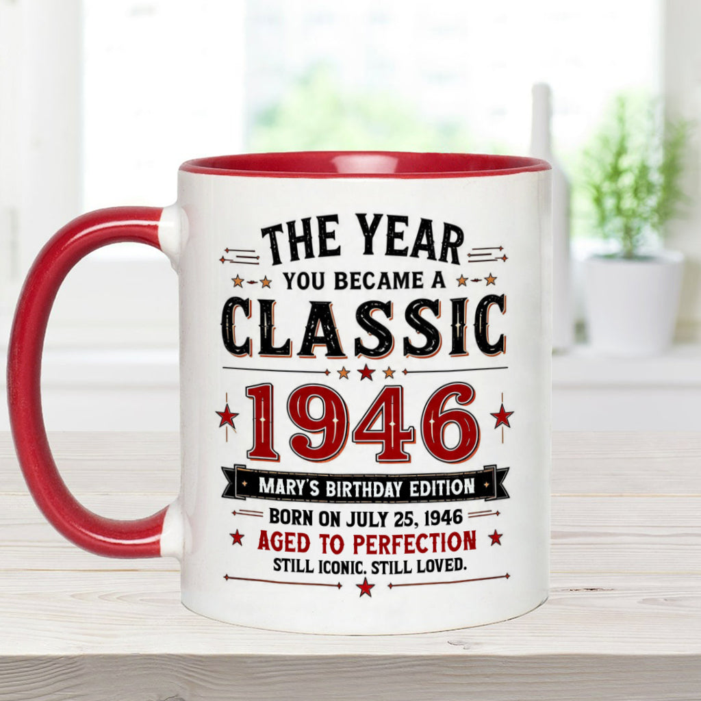 Birthday Gift - Personalized Birthday Accent Mug