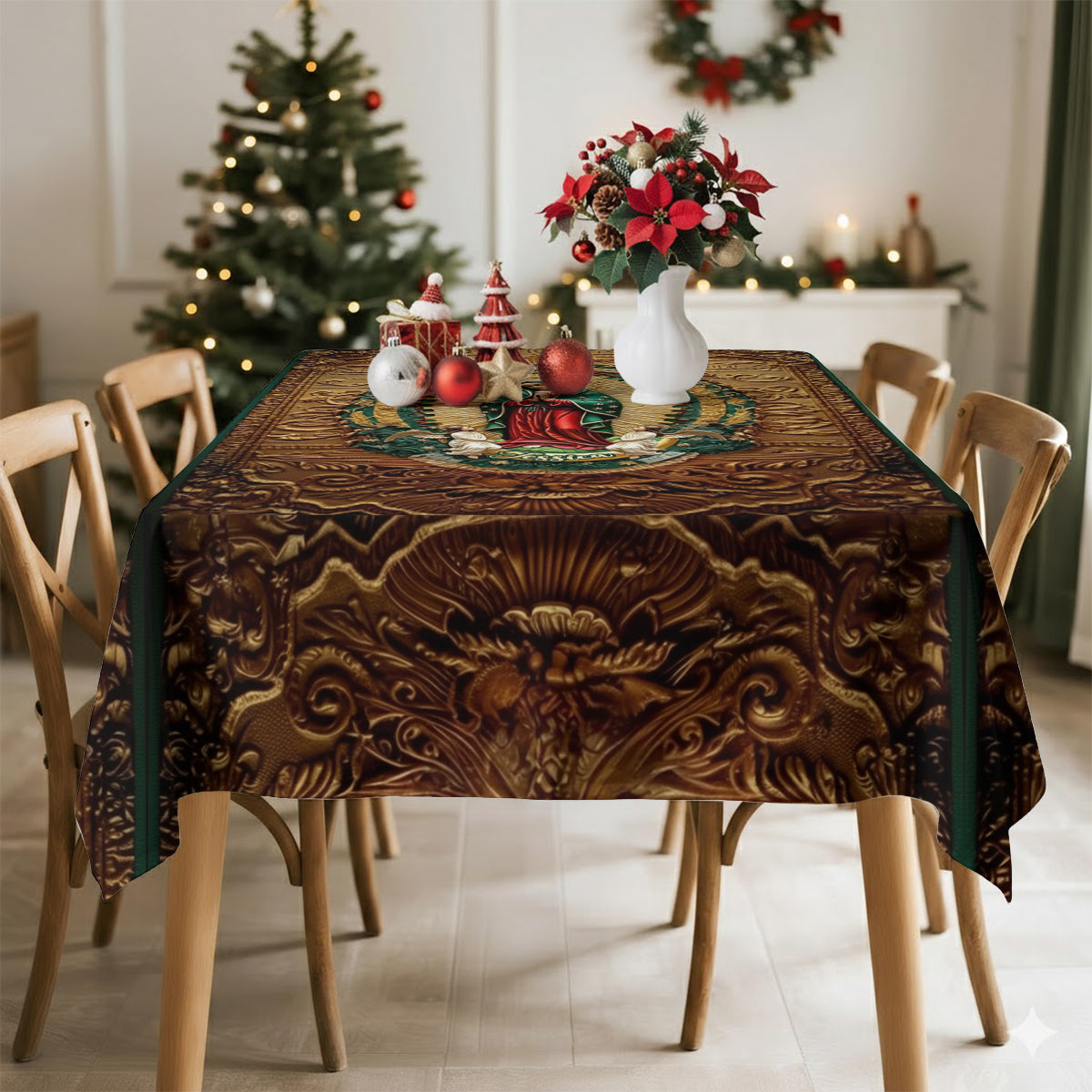 Our Lady Of Guadalupe - Personalized Christian Table Cloth Cover
