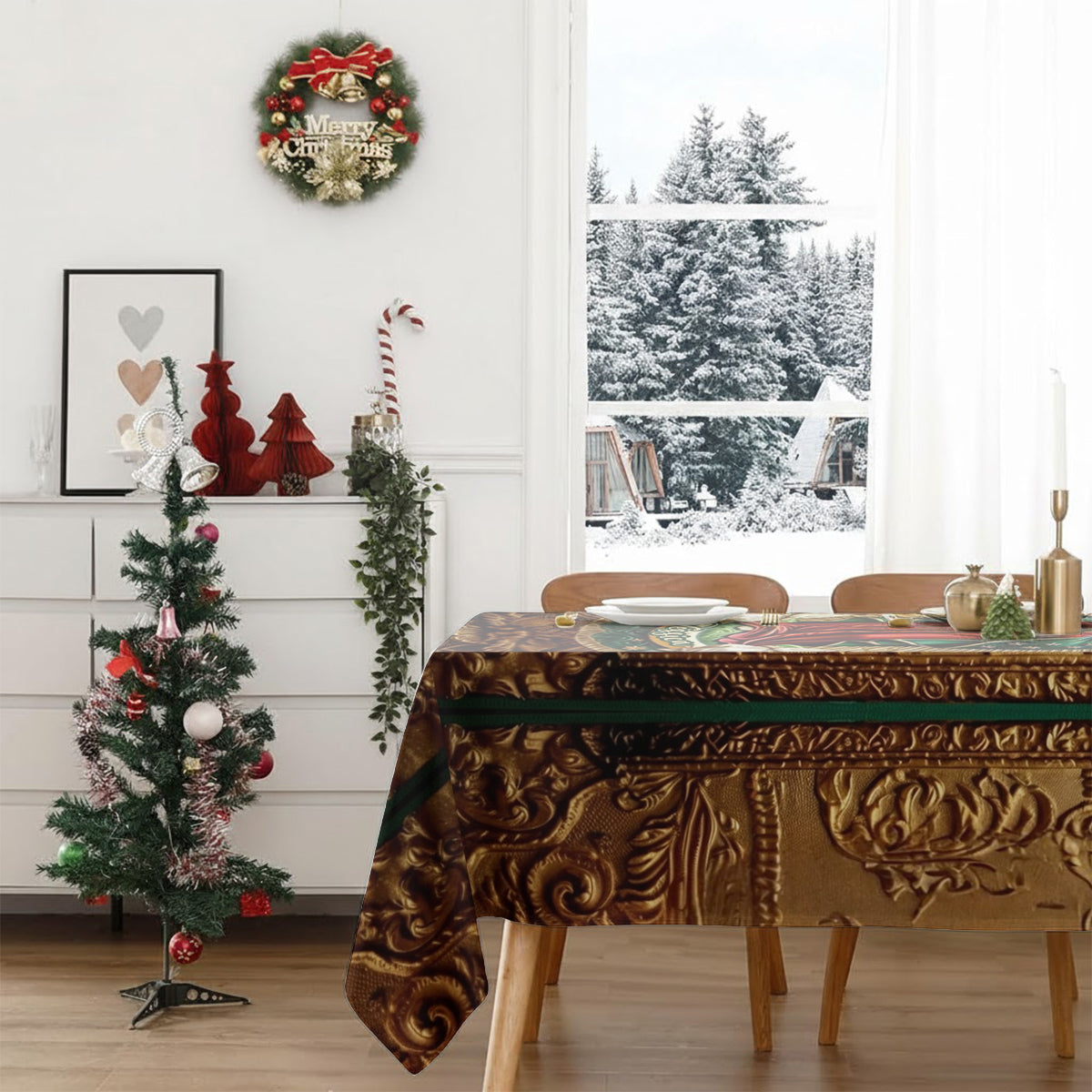 Our Lady Of Guadalupe - Personalized Christian Table Cloth Cover