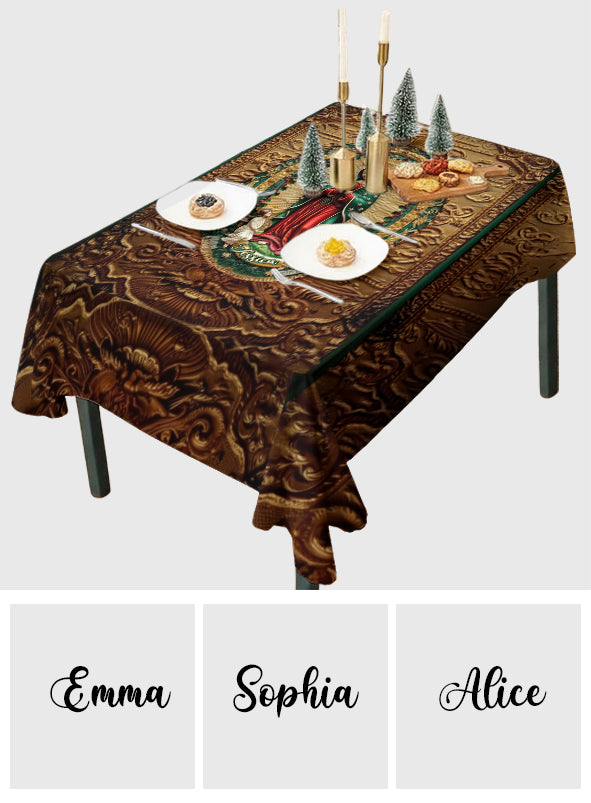 Our Lady Of Guadalupe - Personalized Christian Table Cloth Cover