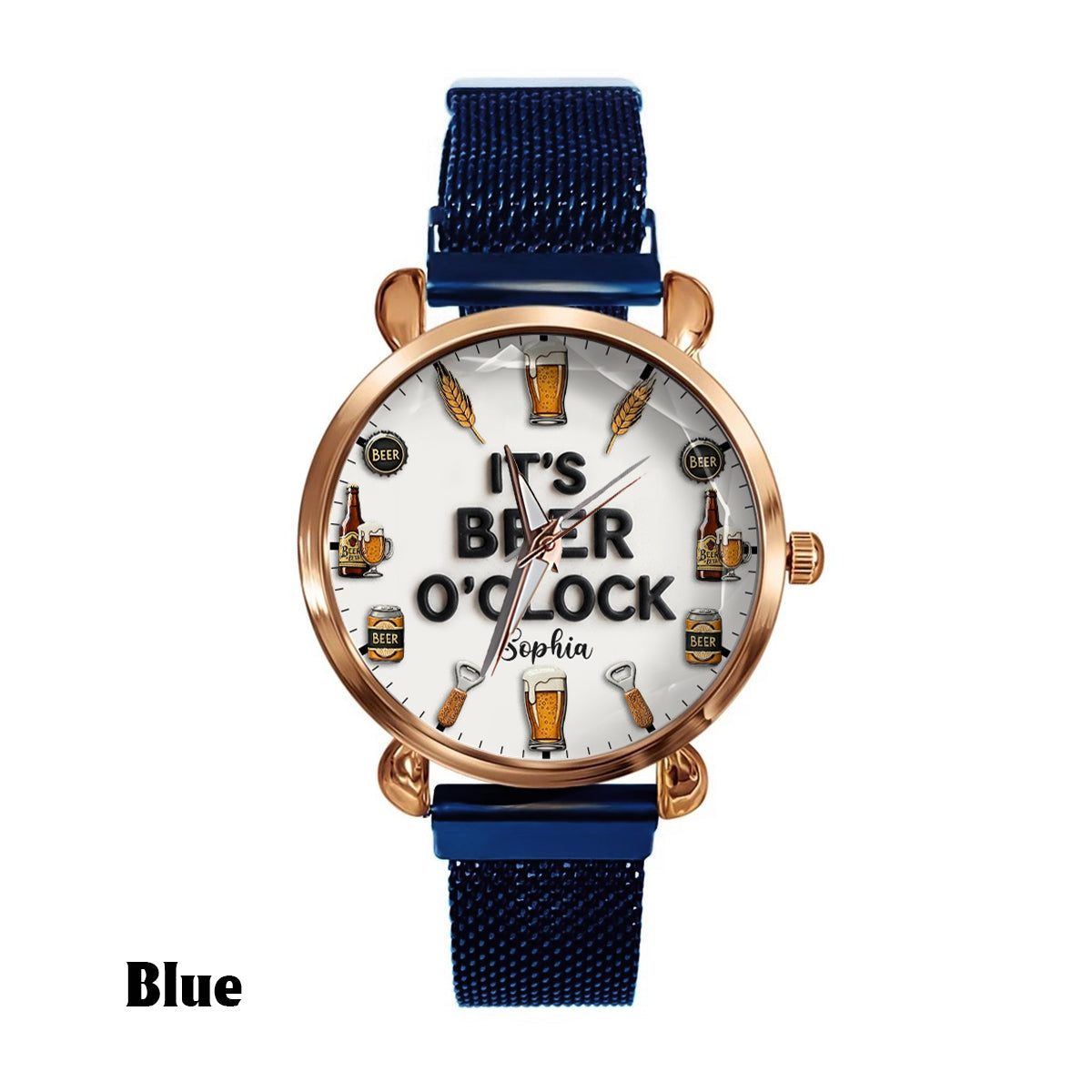 It's Beer Time - Personalized Beer Women Hand Watch