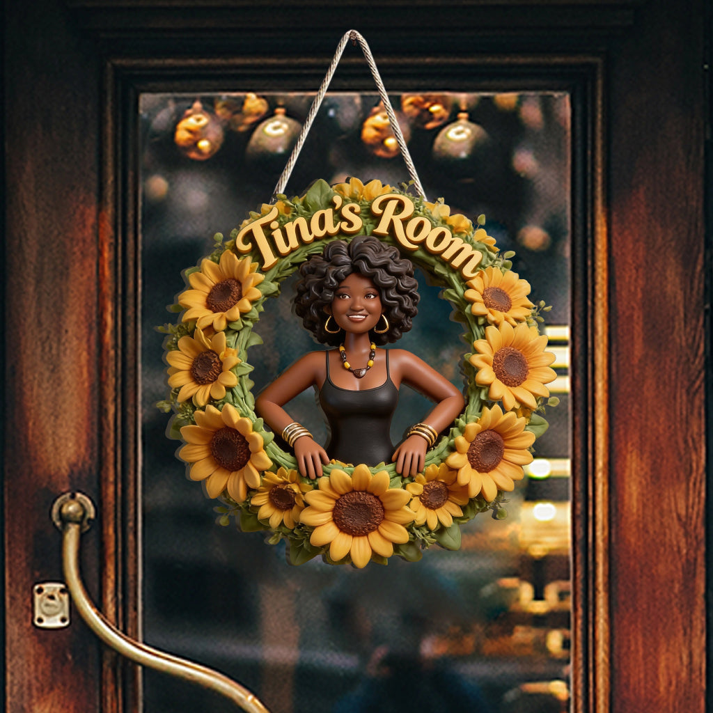 Custom Any Photo Birth Flower - Personalized Self Love Custom Shaped Wood Sign