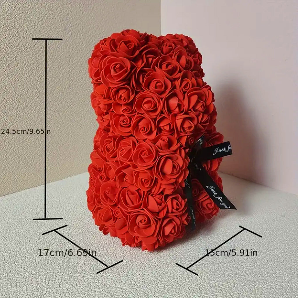 Artificial Rose Flowers Bear