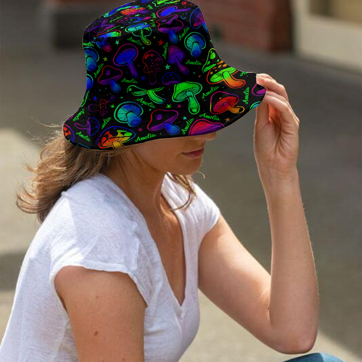 Suitable to Go Out - Personalized Hippie Bucket Hat