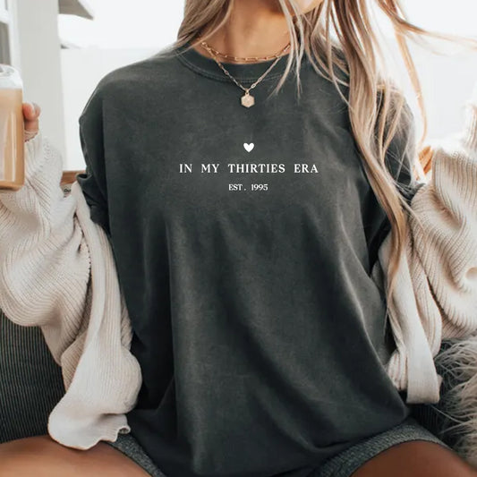 Birthday Gift - Personalized Birthday Washed T-Shirt