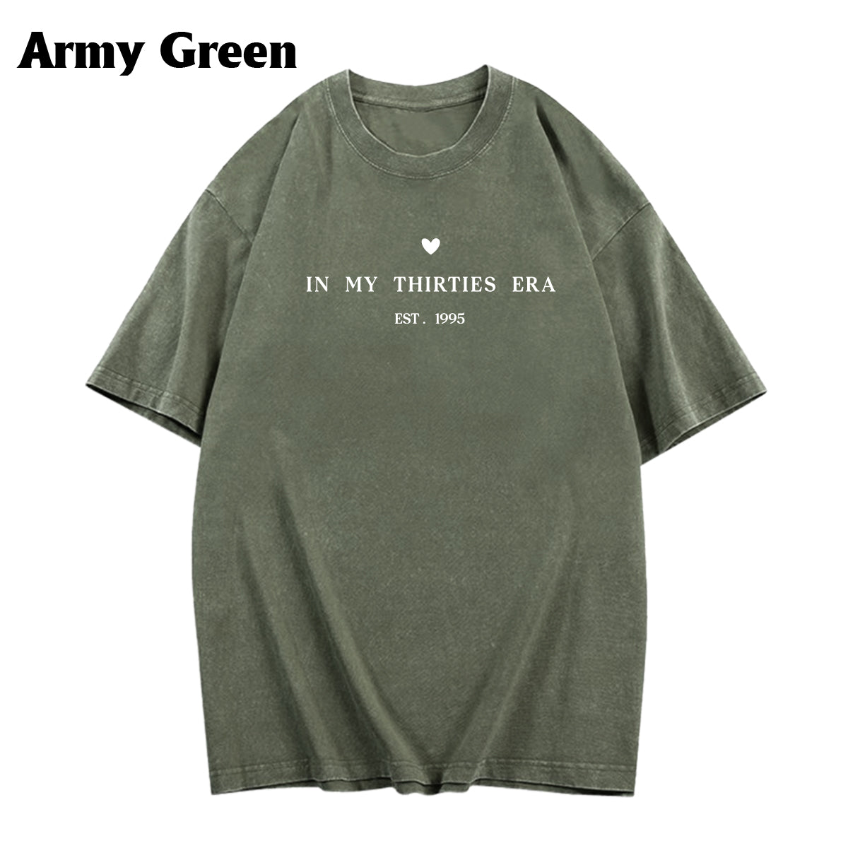 Birthday Gift - Personalized Birthday Washed T-Shirt