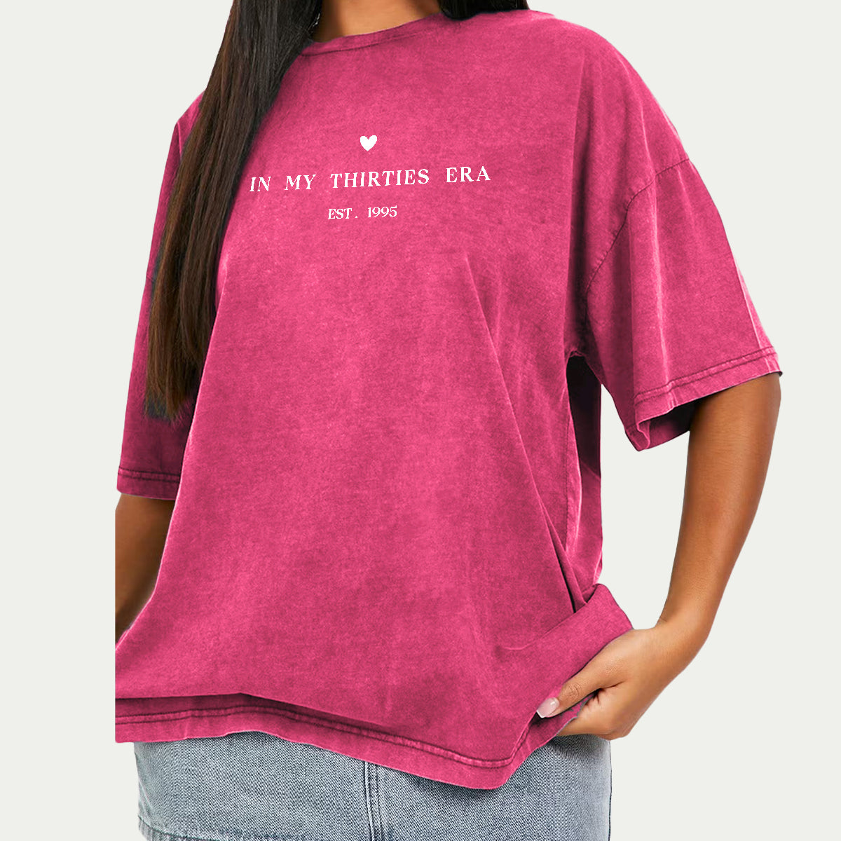 Birthday Gift - Personalized Birthday Washed T-Shirt