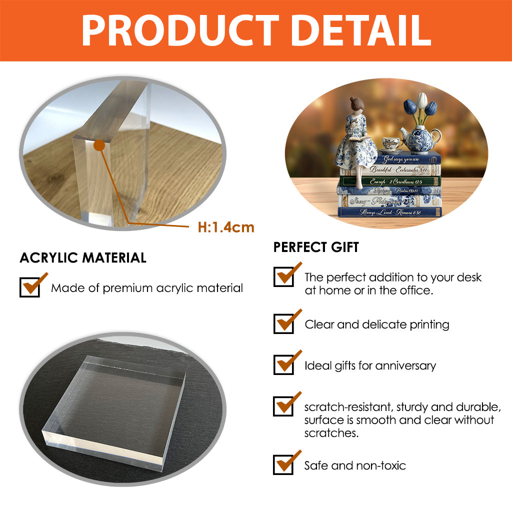 God Says You Are - Personalized Christian Custom Shaped Acrylic Plaque