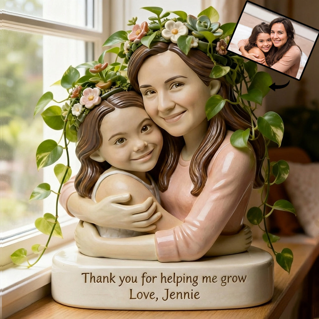 Custom From Any Photo - Personalized Gardening Custom Shape Acrylic Flower Vase