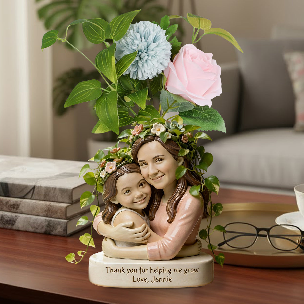 Custom From Any Photo - Personalized Gardening Custom Shape Acrylic Flower Vase