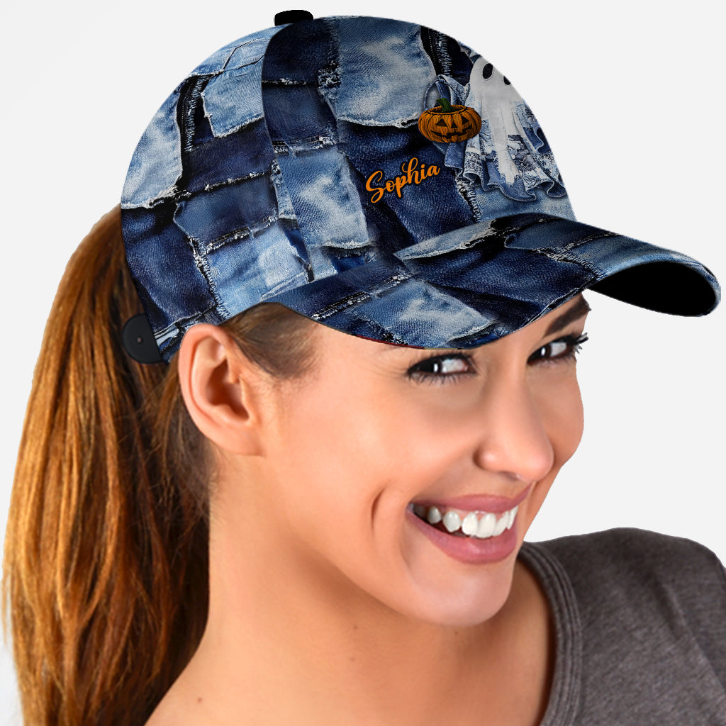 Coquette Halloween Ghost - Personalized Halloween Classic Cap
