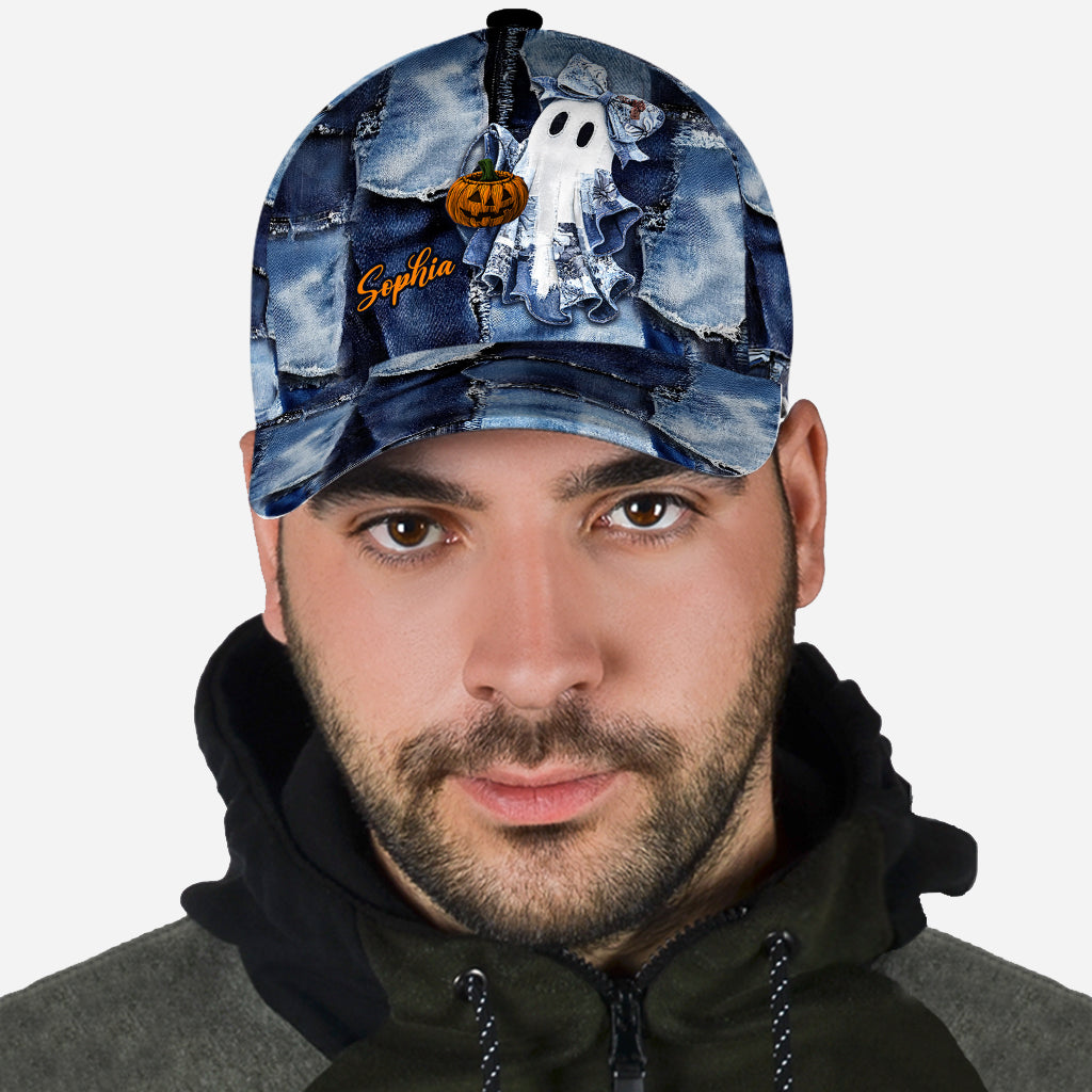 Coquette Halloween Ghost - Personalized Halloween Classic Cap