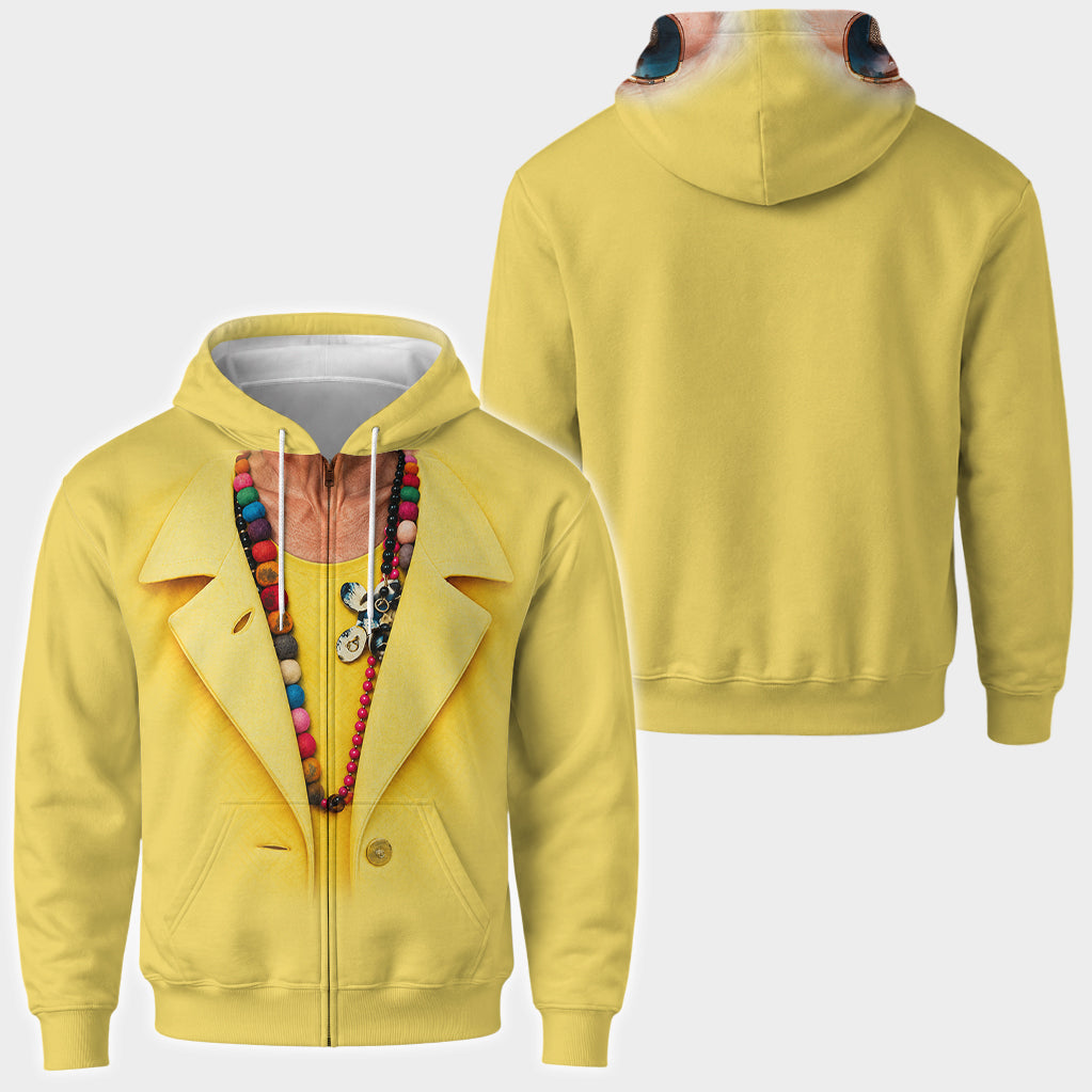 Funny Birthday Party - Personalized Birthday Full Face Zipper Hoodie