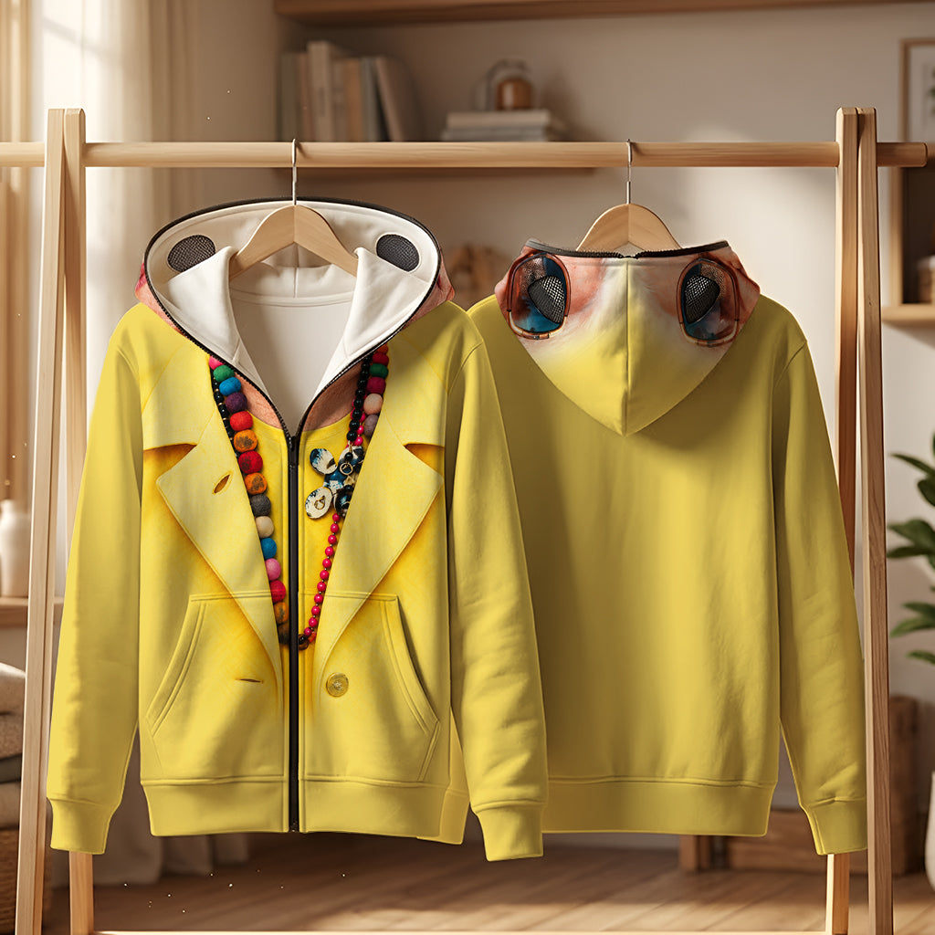 Funny Birthday Party - Personalized Birthday Full Face Zipper Hoodie