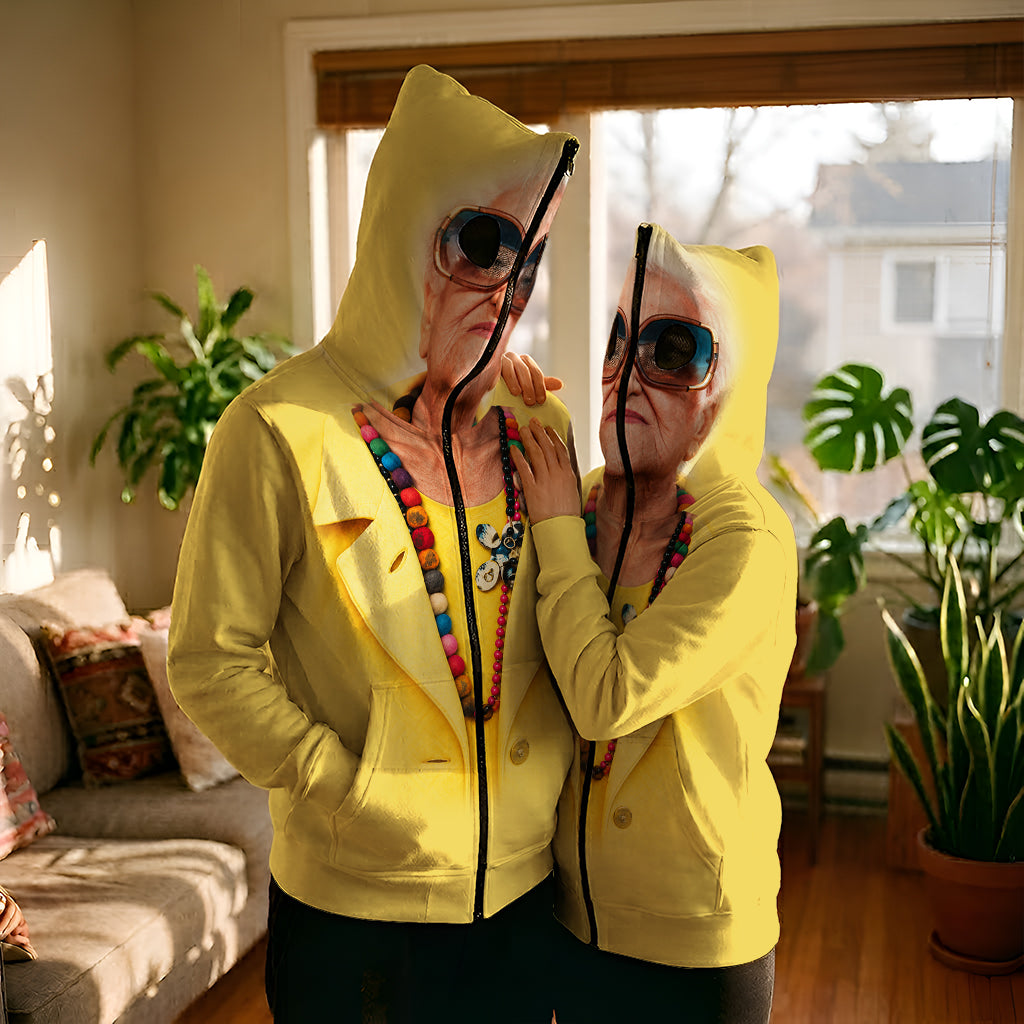 Funny Birthday Party - Personalized Birthday Full Face Zipper Hoodie