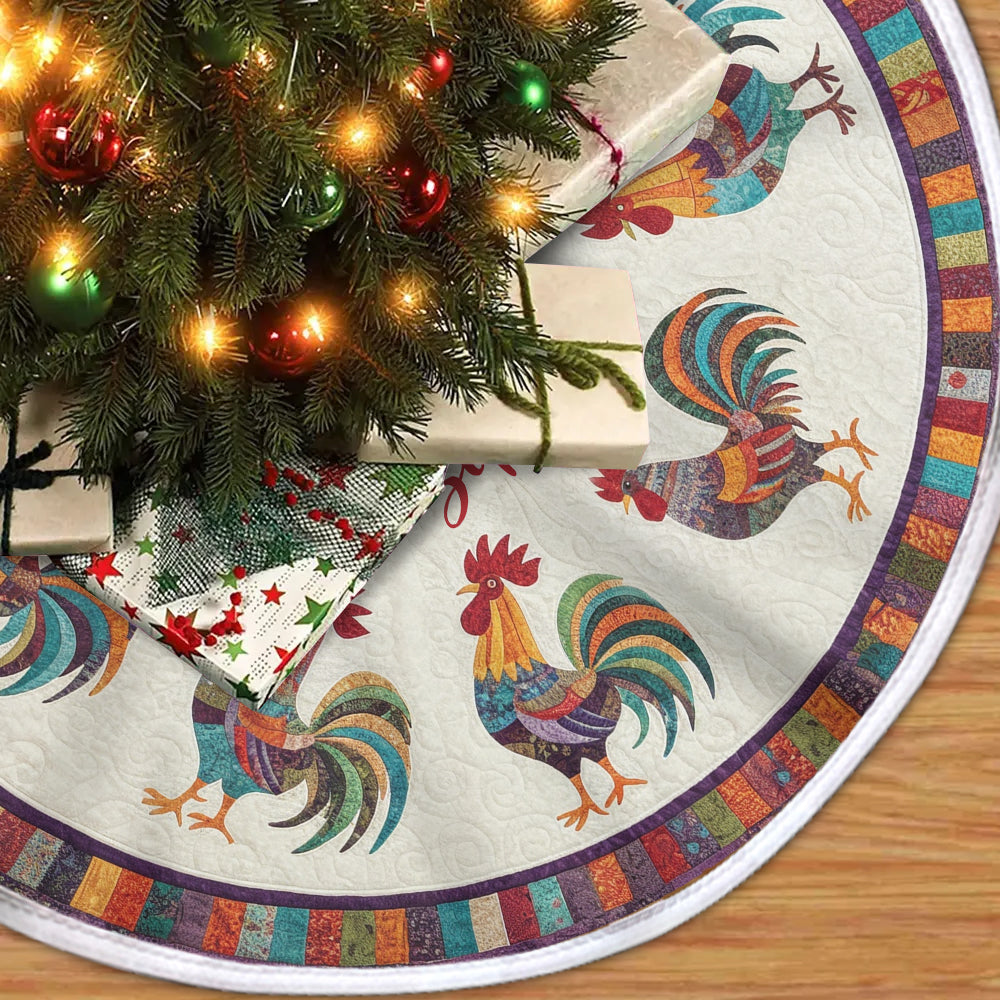 Love Chicken - Personalized Chicken Tree Skirt