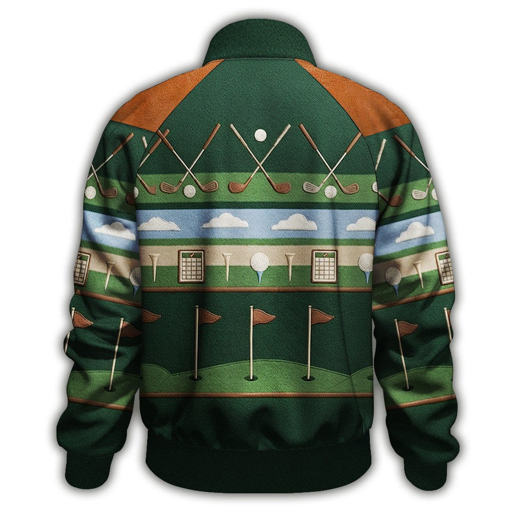 Love Playing Golf - Personalized Golf Zip Jacket