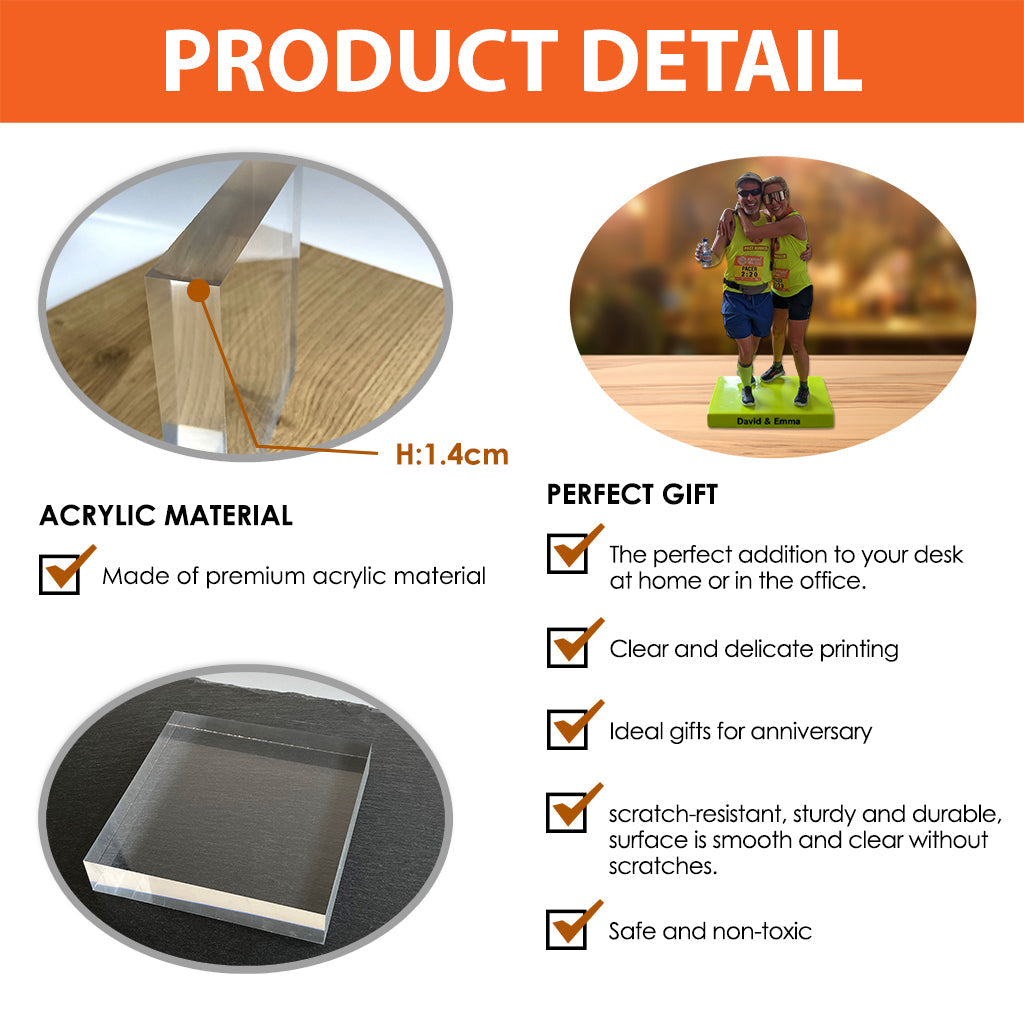 Custom From Any Photo - Personalized Running Custom Shaped Acrylic Plaque