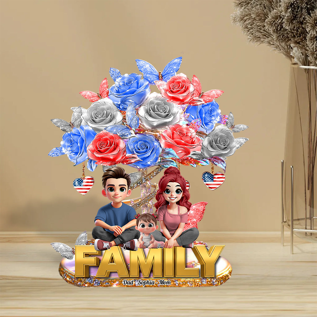 Family Forever - Personalized Family Custom Shaped Acrylic Plaque