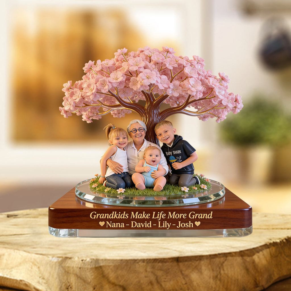 Grandkids Make Life More Grand - Personalized Grandma Custom Shaped Acrylic Plaque
