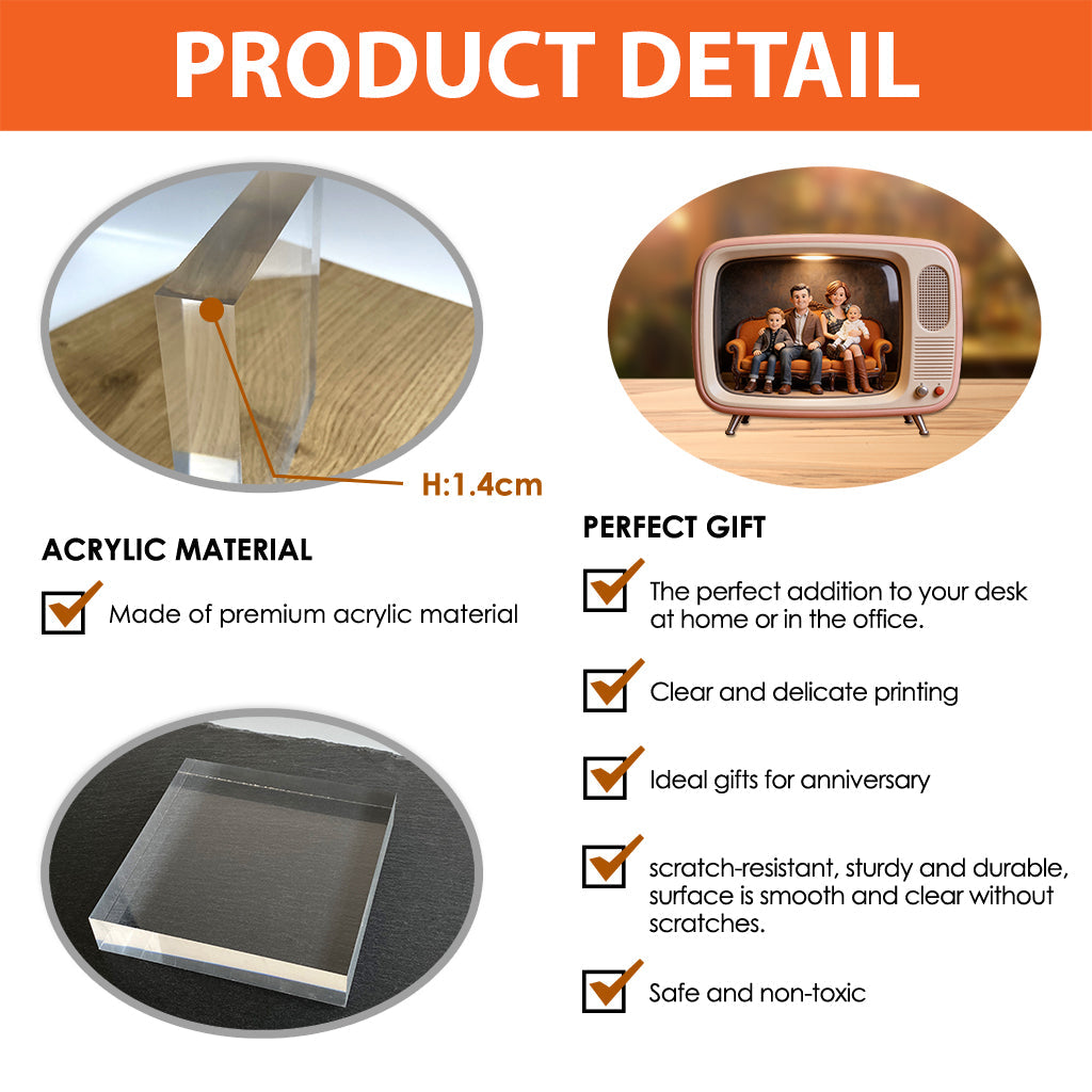 Our Favorite Moment - Personalized Family Custom Shaped Acrylic Plaque