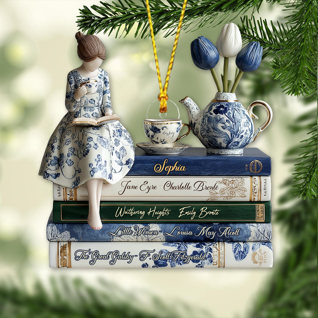Love Books - Personalized Book Ornament