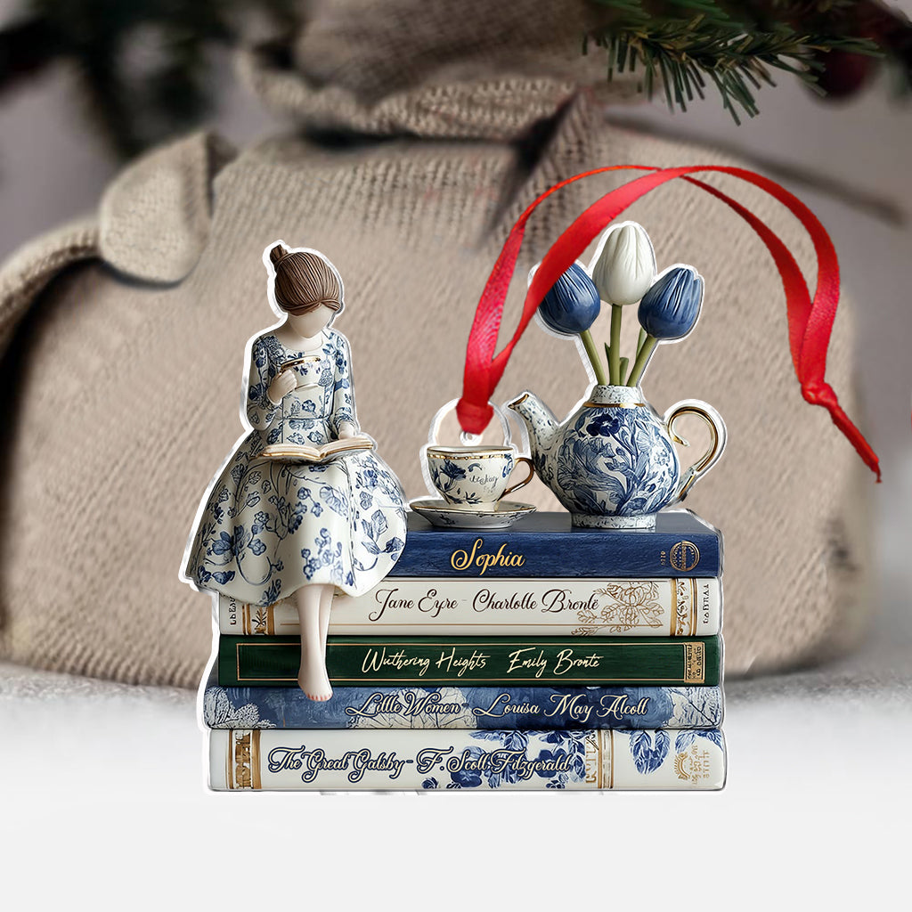 Love Books - Personalized Book Ornament
