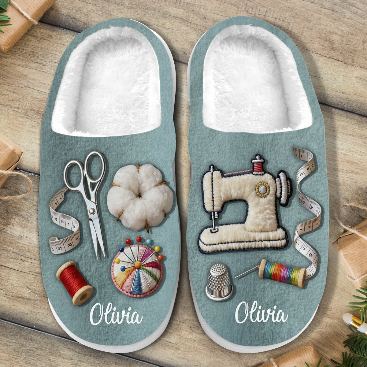 Love Sewing - Personalized Sewing Slippers