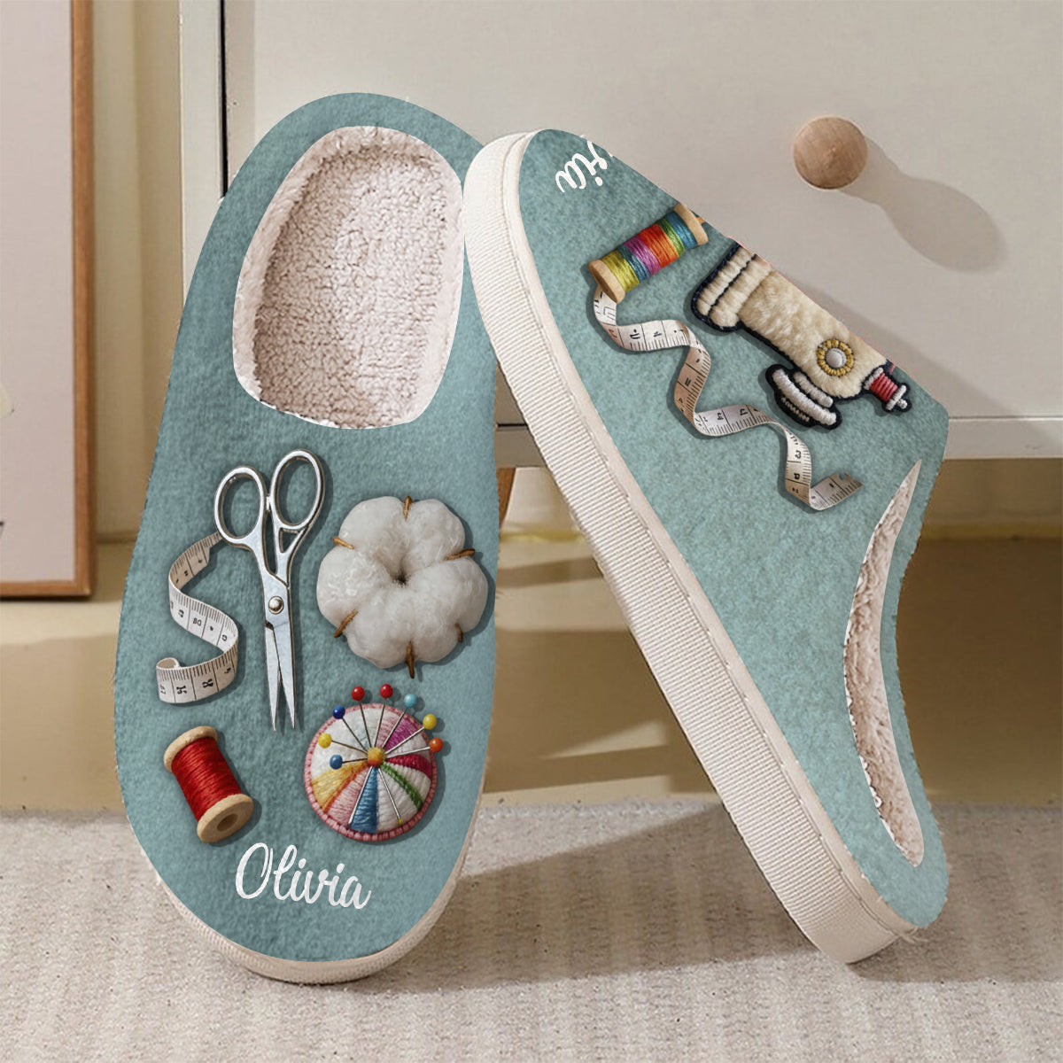 Love Sewing - Personalized Sewing Slippers