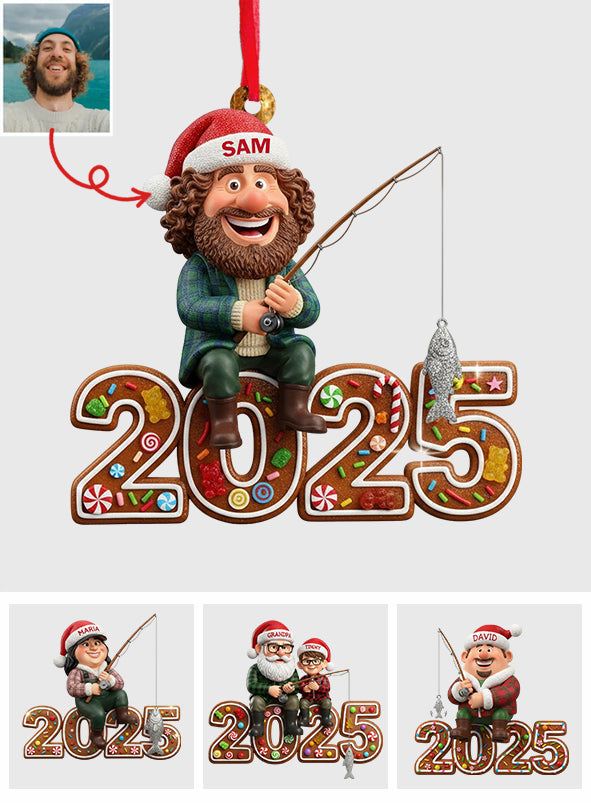 Fishing Mascot Gift - Personalized Fishing Ornament