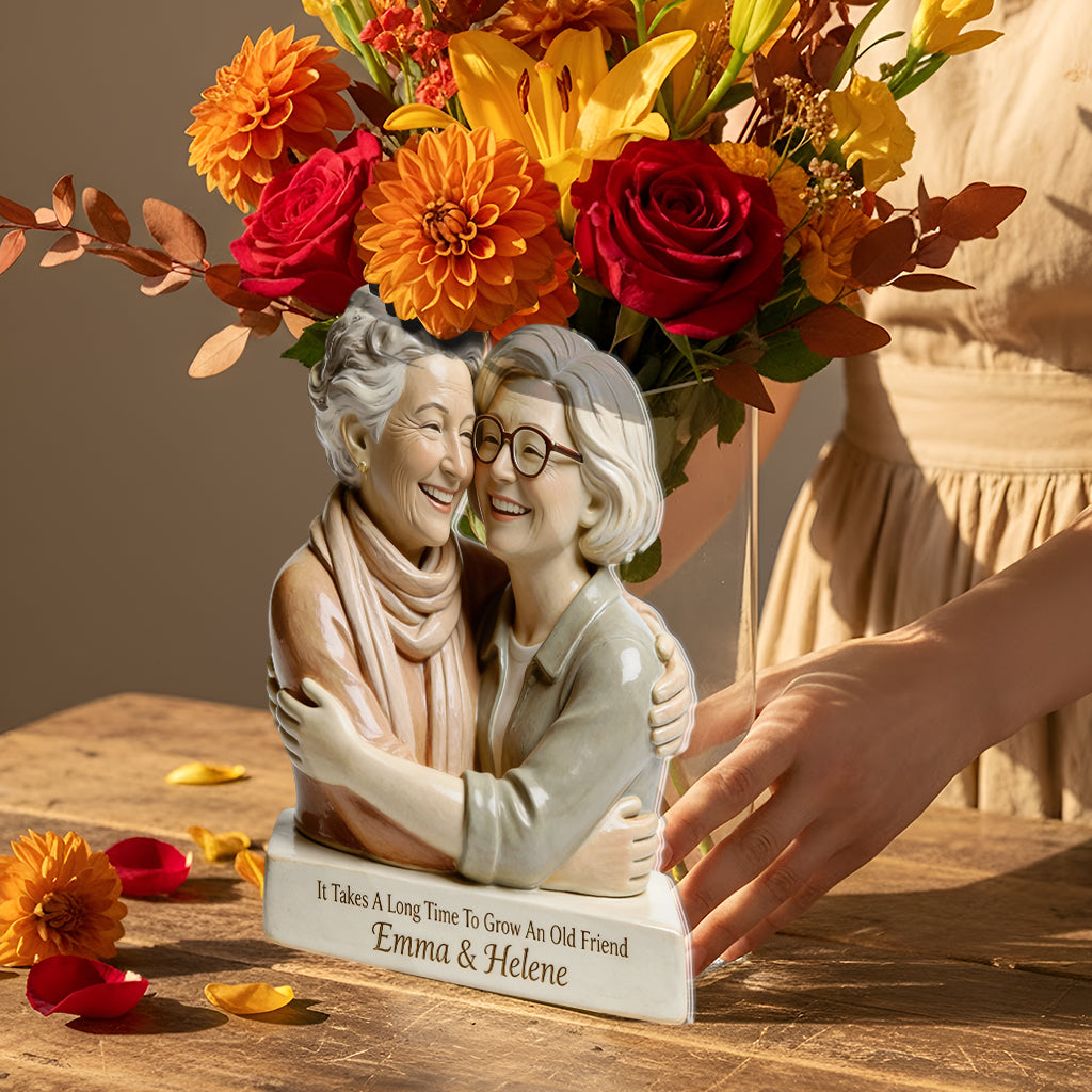 Grow An Old Friend - Personalized Bestie Acrylic Pot