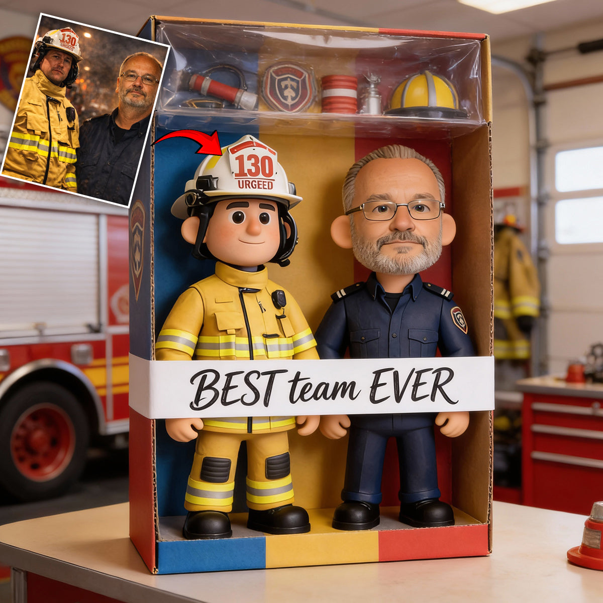 Firefighter Gift - Personalized Firefighter Custom Shaped Acrylic Plaque