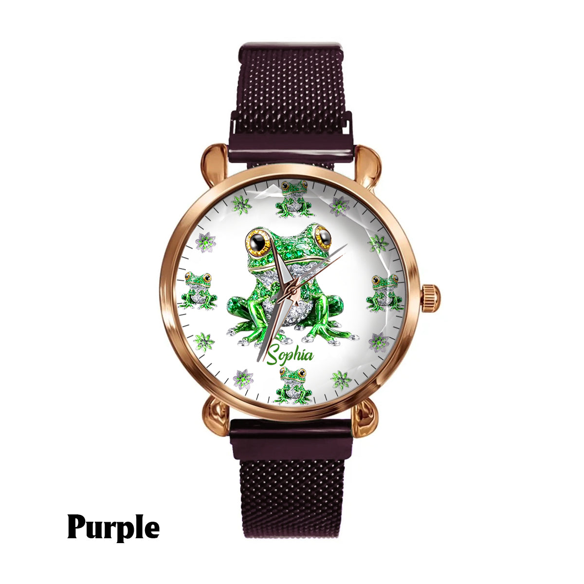 Love Frogs - Personalized Frog Women Hand Watch