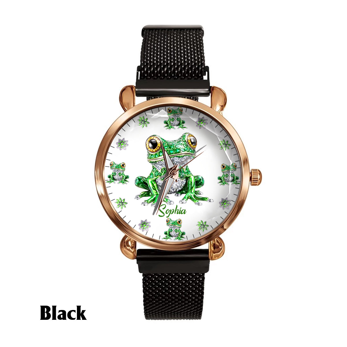 Love Frogs - Personalized Frog Women Hand Watch
