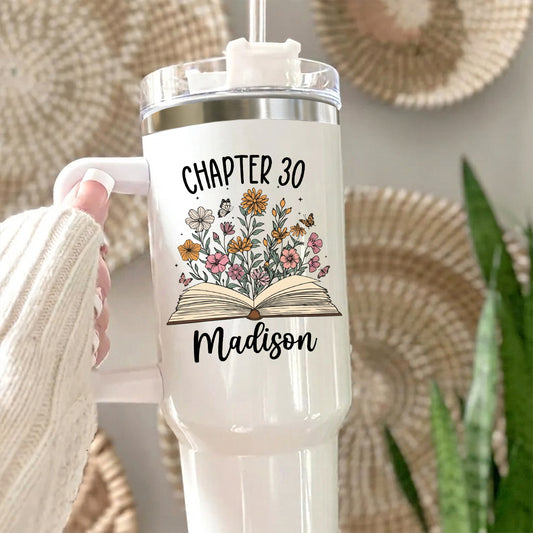 Happy Birthday - Personalized Birthday Tumbler With Handle