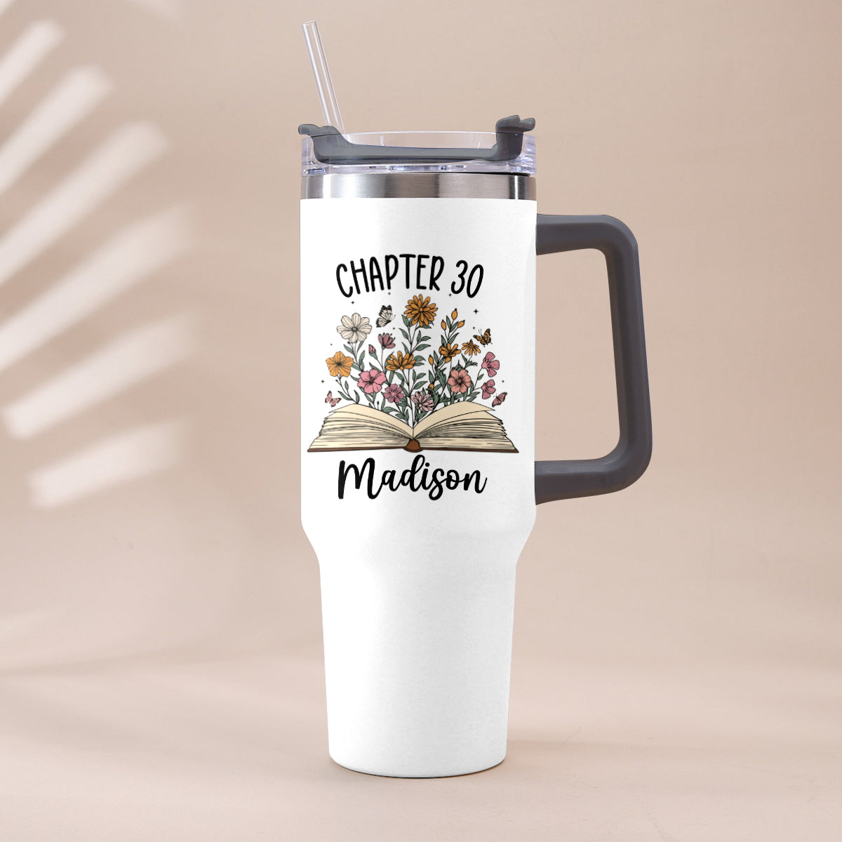 Happy Birthday - Personalized Birthday Tumbler With Handle