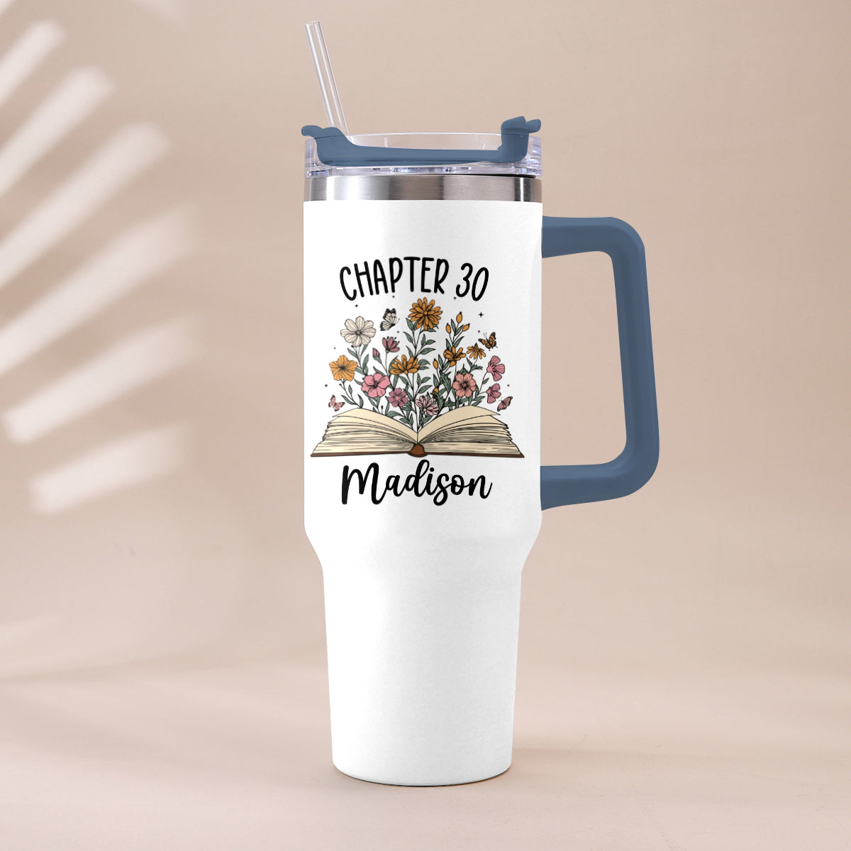 Happy Birthday - Personalized Birthday Tumbler With Handle