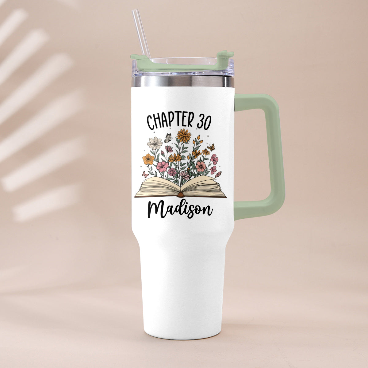 Happy Birthday - Personalized Birthday Tumbler With Handle