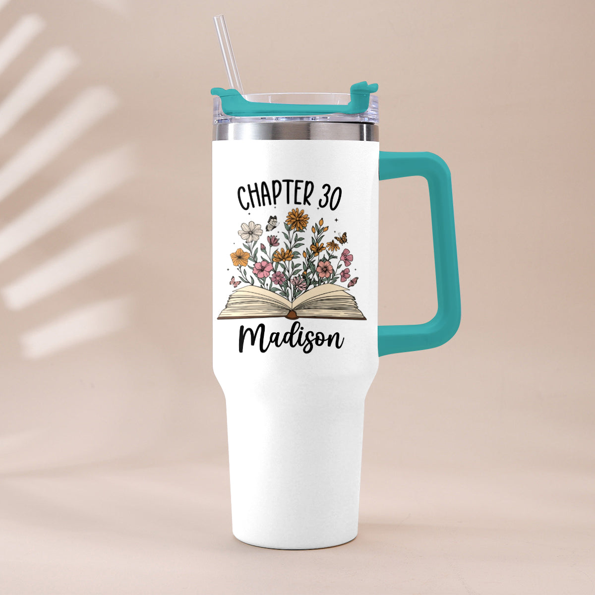 Happy Birthday - Personalized Birthday Tumbler With Handle