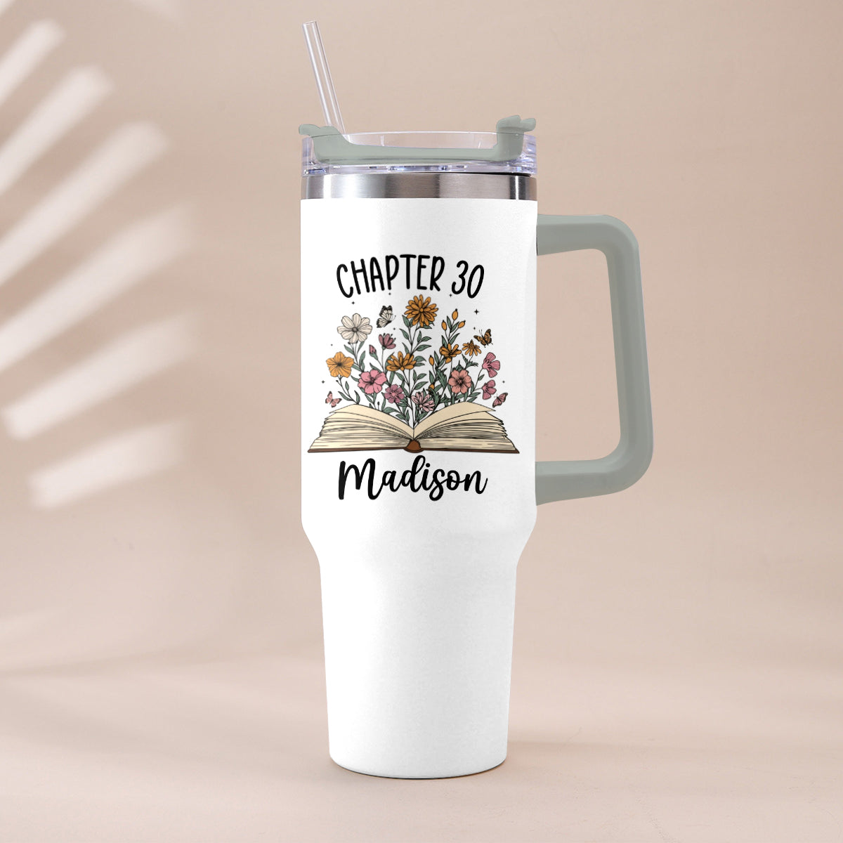 Happy Birthday - Personalized Birthday Tumbler With Handle
