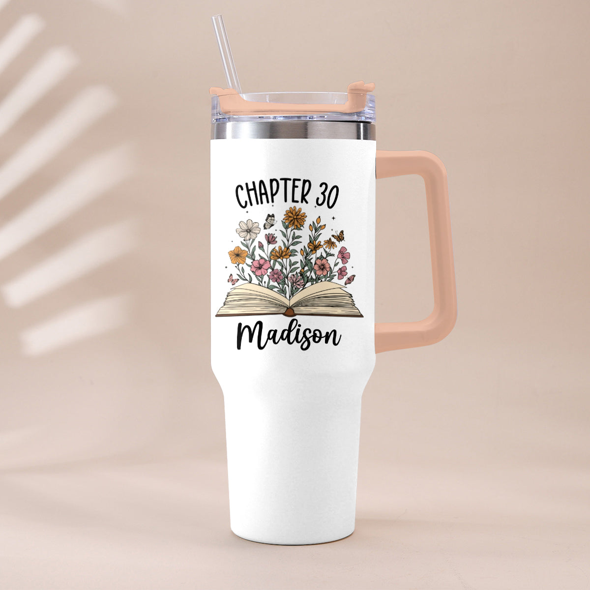 Happy Birthday - Personalized Birthday Tumbler With Handle