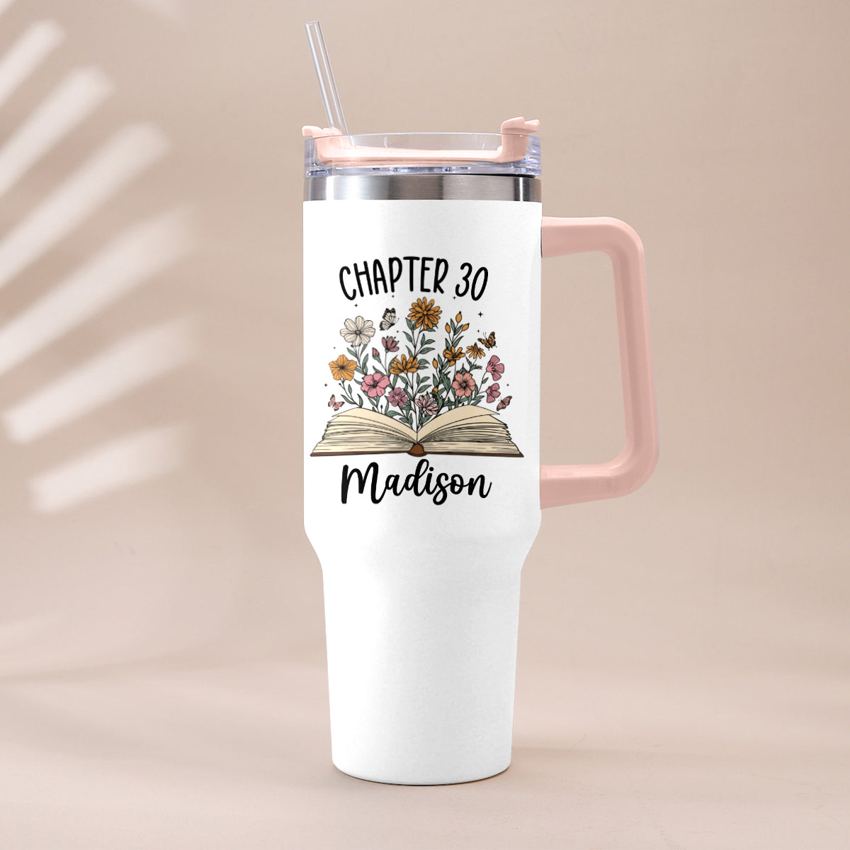 Happy Birthday - Personalized Birthday Tumbler With Handle
