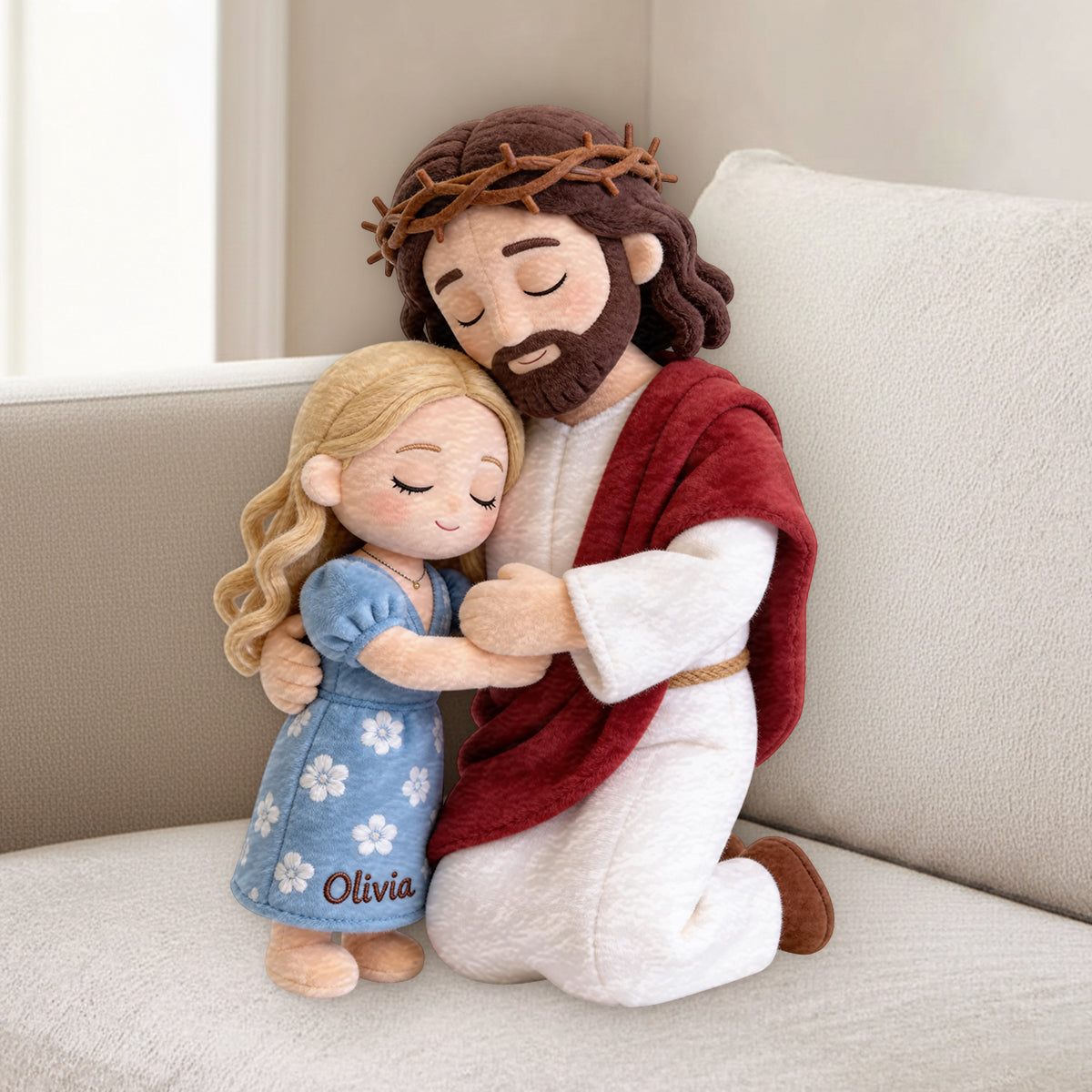 Christian Comfort - Personalized Christian Premium Faux Fur Pillow