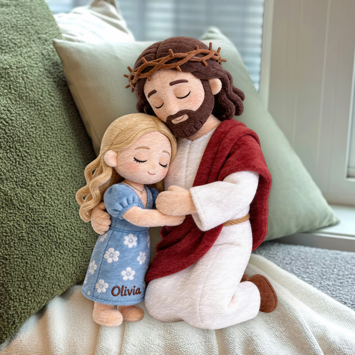 Christian Comfort - Personalized Christian Premium Faux Fur Pillow