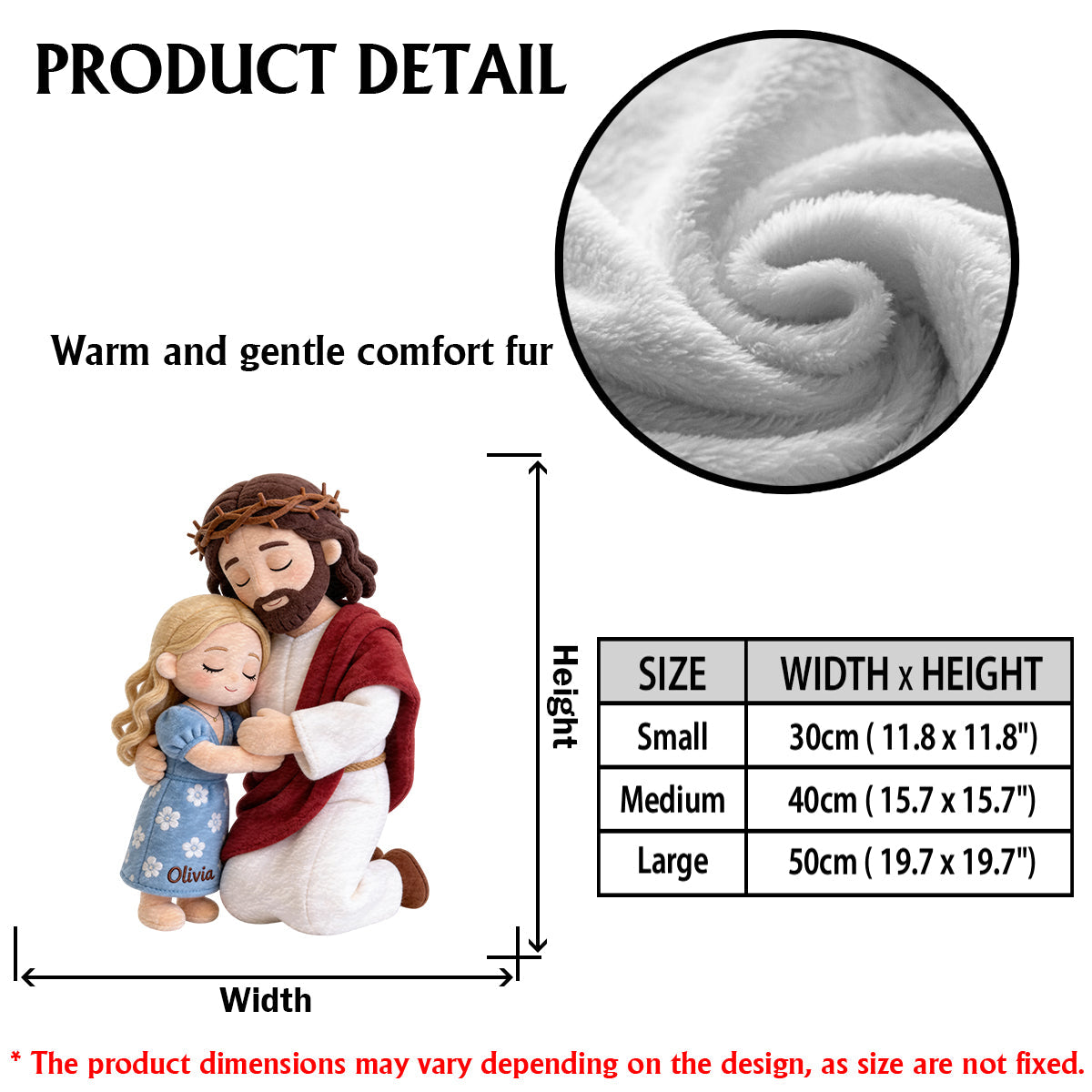 Christian Comfort - Personalized Christian Premium Faux Fur Pillow