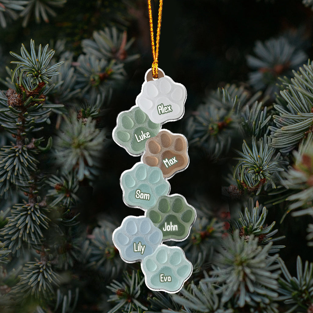 Lovely Paws Dogs Cats Pets Lovers - Personalized Dog Ornament