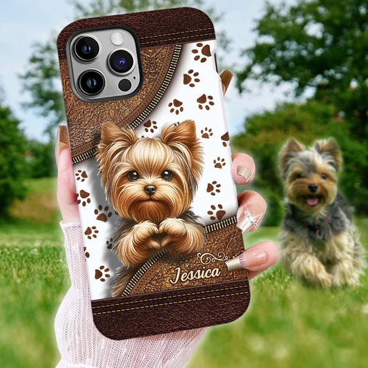 Cute Yorkshire Terrier - Personalized Dog Full Print Phone Case